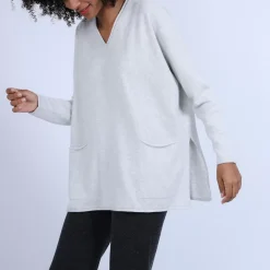 Maison Montagut Pulls>Pull Ample Col V En Cachemire - Olyvia
