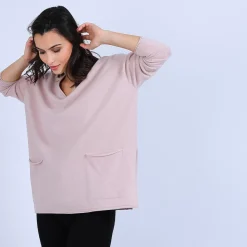 Maison Montagut Pulls>Pull Ample Col V En Cachemire - Olyvia