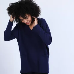 Maison Montagut Pulls>Pull Ample Col V En Cachemire - Olyvia