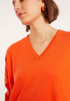 Maison Montagut Pulls>Pull Ample Col V En Coton Bio - Meve