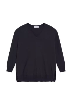 Maison Montagut Pulls>Pull Ample Col V En Coton Bio - Meve