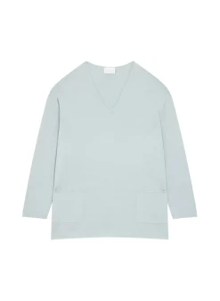 Maison Montagut Pulls>Pull Ample Col V Poches Merinos - Albertine