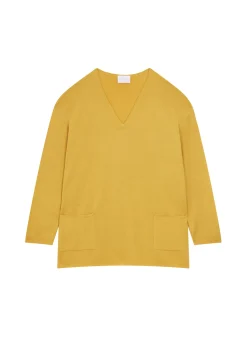 Maison Montagut Pulls>Pull Ample Col V Poches Merinos - Albertine