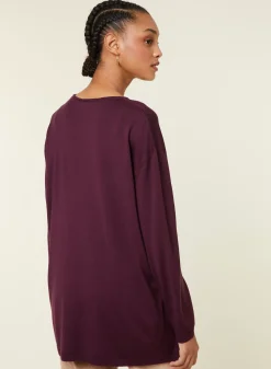 Maison Montagut Pulls>Pull Ample Col V Poches Merinos - Albertine