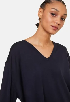 Maison Montagut Pulls>Pull Ample Col V Poches Merinos - Albertine