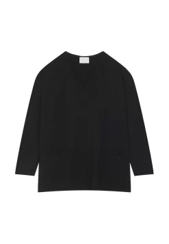 Maison Montagut Pulls>Pull Ample Col V Poches Merinos - Albertine