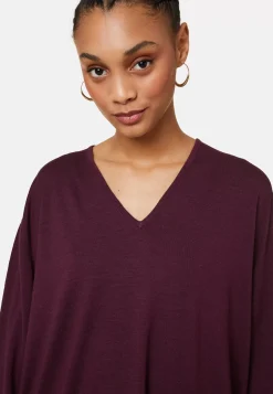 Maison Montagut Pulls>Pull Ample Col V Poches Merinos - Albertine