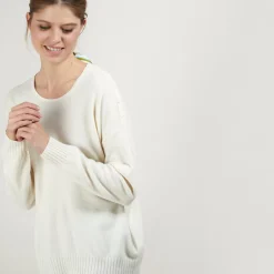 Maison Montagut Pulls>Pull Ample En Cachemire Boutons Epaule - Brook