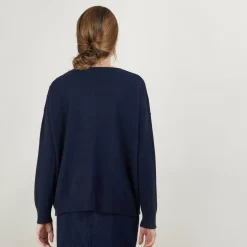 Maison Montagut Pulls>Pull Ample En Cachemire Boutons Epaule - Brook