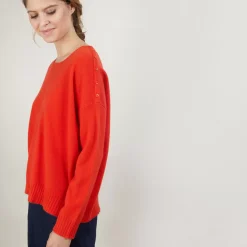 Maison Montagut Pulls>Pull Ample En Cachemire Boutons Epaule - Brook