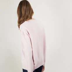 Maison Montagut Pulls>Pull Ample En Cachemire Boutons Epaule - Brook