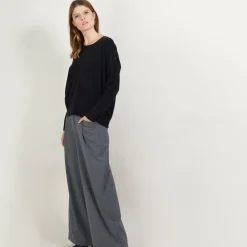 Maison Montagut Pulls>Pull Ample En Cachemire Boutons Epaule - Brook