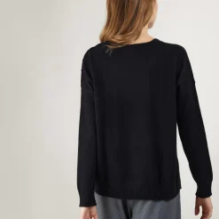 Maison Montagut Pulls>Pull Ample En Cachemire Boutons Epaule - Brook
