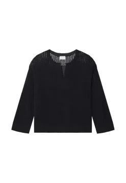 Maison Montagut Pulls>Pull Ample En Lin Manches Ajourees - Molene