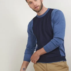 Maison Montagut Pulls>Pull Bicolore En Laine - Lasso