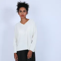 Maison Montagut Pulls>Pull Cachemire Avec Fentes Cotes - Brenda