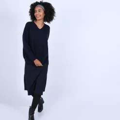 Maison Montagut Pulls>Pull Cachemire Avec Fentes Cotes - Brenda