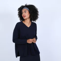 Maison Montagut Pulls>Pull Cachemire Avec Fentes Cotes - Brenda