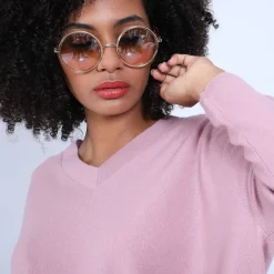 Maison Montagut Pulls>Pull Cachemire Avec Fentes Cotes - Brenda