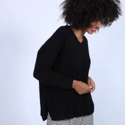 Maison Montagut Pulls>Pull Cachemire Avec Fentes Cotes - Brenda