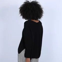 Maison Montagut Pulls>Pull Cachemire Avec Fentes Cotes - Brenda