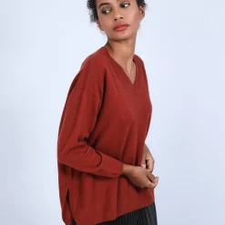 Maison Montagut Pulls>Pull Cachemire Avec Fentes Cotes - Brenda