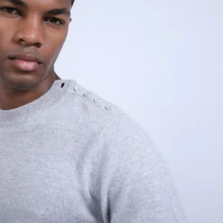 Maison Montagut Pulls>Pull Cachemire Boutons Epaule - Bonifas