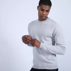 Maison Montagut Pulls>Pull Cachemire Boutons Epaule - Bonifas