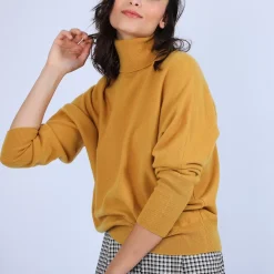 Maison Montagut Pulls>Pull Cachemire Chauve Souris Col Roule - Bob