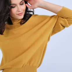 Maison Montagut Pulls>Pull Cachemire Chauve Souris Col Roule - Bob