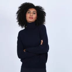 Maison Montagut Pulls>Pull Cachemire Chauve Souris Col Roule - Bob