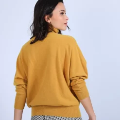 Maison Montagut Pulls>Pull Cachemire Chauve Souris Col Roule - Bob