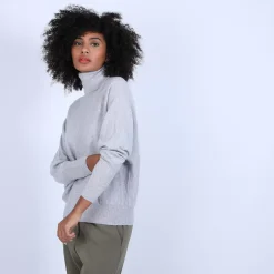 Maison Montagut Pulls>Pull Cachemire Chauve Souris Col Roule - Bob
