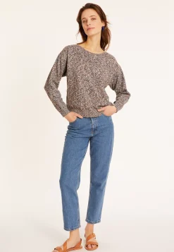 Maison Montagut Pulls>Pull Chine En Coton Col Bateau - Mello