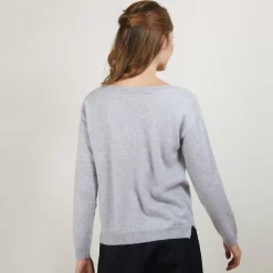 Maison Montagut Pulls>Pull Col Bateau En Cachemire - Bal
