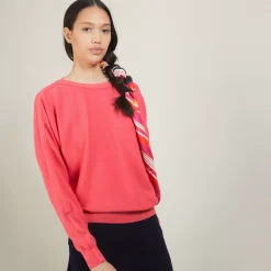 Maison Montagut Pulls>Pull Col Bateau En Coton Cachemire - Felice