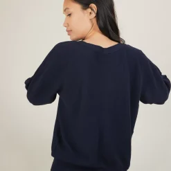 Maison Montagut Pulls>Pull Col Bateau En Coton Cachemire - Felice