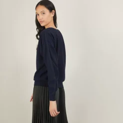 Maison Montagut Pulls>Pull Col Bateau En Coton Cachemire - Felice