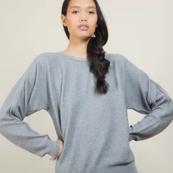 Maison Montagut Pulls>Pull Col Bateau En Coton Cachemire - Felice