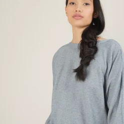 Maison Montagut Pulls>Pull Col Bateau En Coton Cachemire - Felice