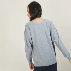 Maison Montagut Pulls>Pull Col Bateau En Coton Cachemire - Felice
