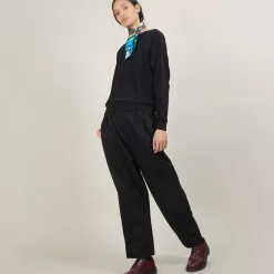 Maison Montagut Pulls>Pull Col Bateau En Coton Cachemire - Felice