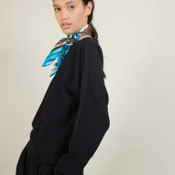 Maison Montagut Pulls>Pull Col Bateau En Coton Cachemire - Felice
