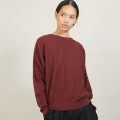 Maison Montagut Pulls>Pull Col Bateau En Coton Cachemire - Felice
