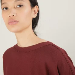 Maison Montagut Pulls>Pull Col Bateau En Coton Cachemire - Felice