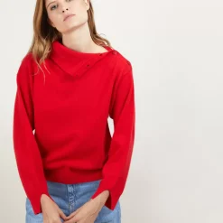 Maison Montagut Pulls>Pull Col Boutonne En Cachemire - Gretel Bis