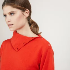 Maison Montagut Pulls>Pull Col Boutonne En Cachemire - Gretel Bis