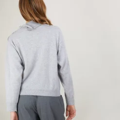 Maison Montagut Pulls>Pull Col Boutonne En Cachemire - Gretel Bis