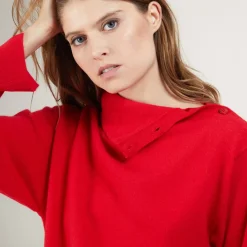 Maison Montagut Pulls>Pull Col Boutonne En Cachemire - Gretel Bis
