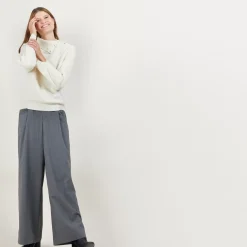 Maison Montagut Pulls>Pull Col Boutonne En Cachemire - Gretel Bis
